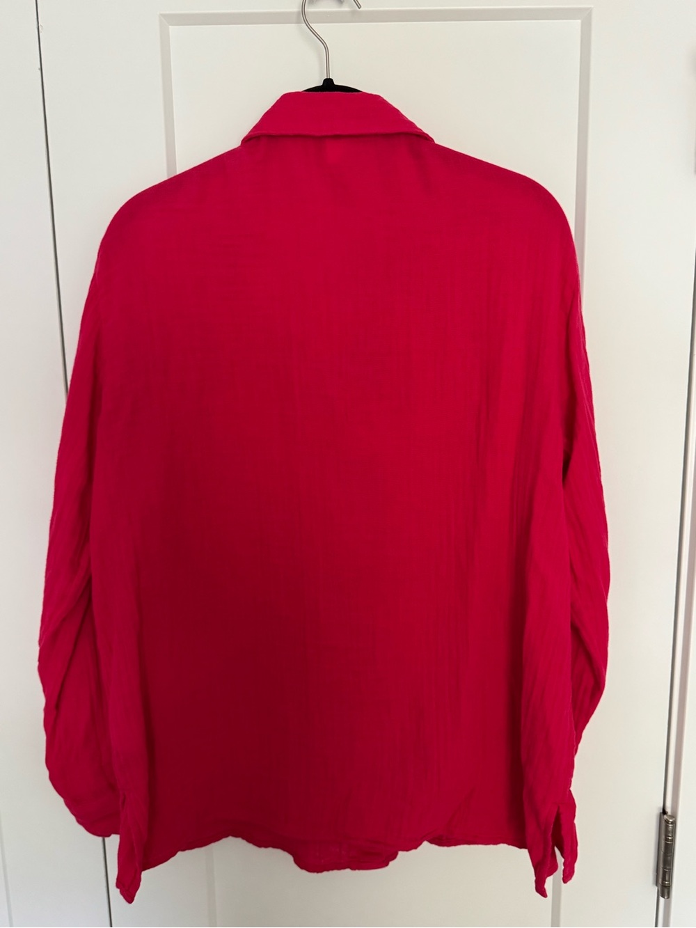 Old Navy Women's Button-Down Shirt - Bright Pink - Picture 3 of 10